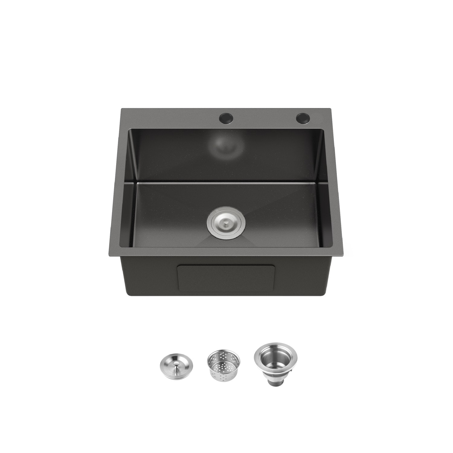 23"x19" Undermount Kitchen Sink Stainless Steel Under Counter Deep Single Bowl Undermount Sink Basin (Sink Only)
